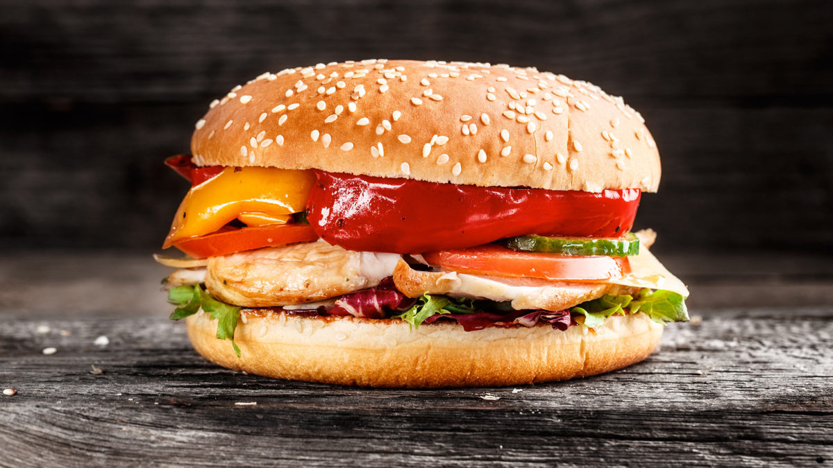 Chicken Burger - The national dish of America (USA)